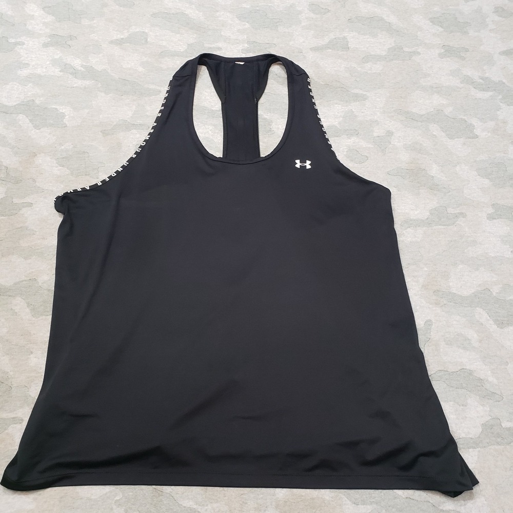 Under Armour Tank Top Womens Small Black Pullover Sleeveless